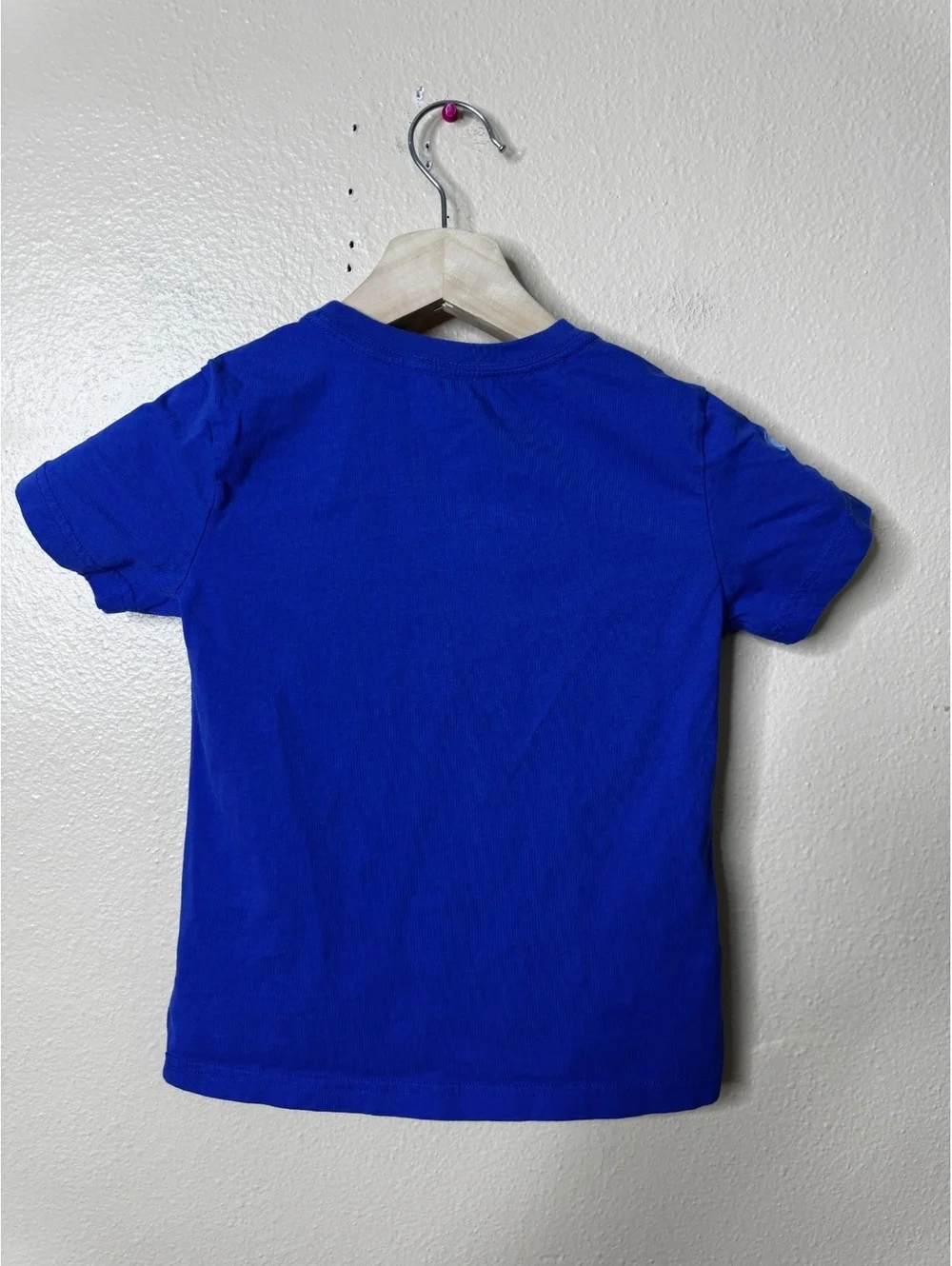 Ralph Lauren Shirt Boys 5 Blue Big Pony Logo Tee 3 Arm Patch